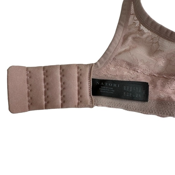 Natori Bliss Allure Contour Underwire Bra, Style 721303, Rose Beige, 34G - Picture 9 of 12